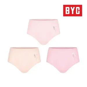 BYC 여성 맥시 삼각팬티 순면 3매입 속옷선물 WCP5398