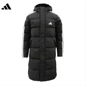 아디다스 3S 덕다운 롱패딩 벤치코트 새벽운동 돕바 방한복 오리털패딩