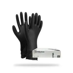 목이긴라텍스장갑 패스트푸드요리 학교 FO11-Z11 100매 블랙