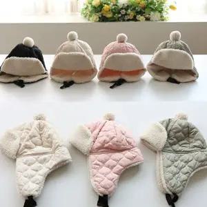 겨울 아동 귀마개 모자 퀼팅 군밤 키즈 아동 방한 모자