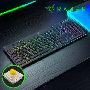 레이저 블랙위도우 V4 풀배열 로우프로파일 하이퍼스피드 한글 옐로우축