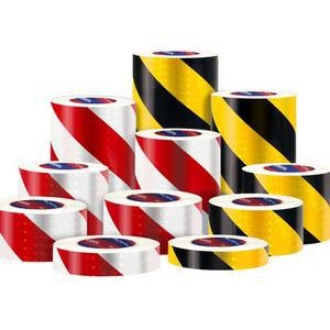 반사테이프 화물차 안전스티커 경고표지 화살표 대형 1x40m 반사테이프형광안전