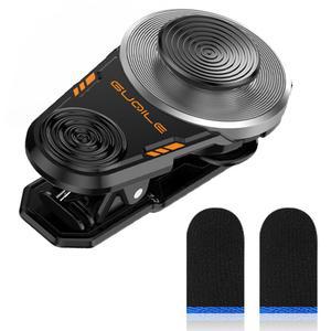 휴대 전화 게임 클립 마운트 조이스틱 (손가락 슬리브 포함) 업그레이드 제어 터치 스크린 조이패드 컨트롤러 보조