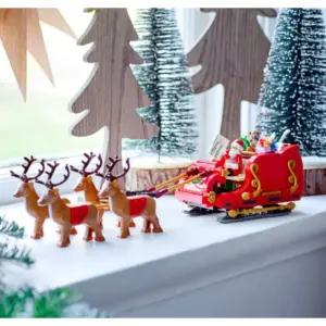 레고 산타 썰매 루돌프 크리스마스 데코 인테리어