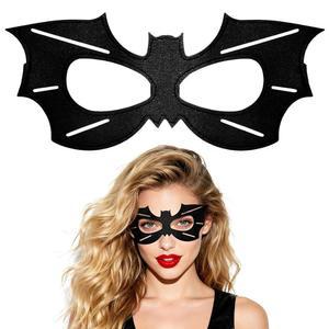 남성 성인 여성용 박쥐 마스크 코스튬, 할로윈 파티를 위한 PU 가죽 블랙 마스크, 코스프레 이벤트