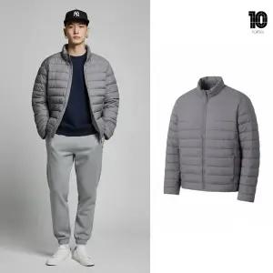 [백화점 출고] 탑텐 패딩 남자 에어테크 라이트 스탠넥 점퍼 그레이 경량 기능성 생활발수 숏 자켓