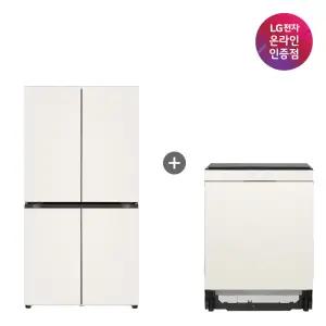 LG 디오스 오브제컬렉션 매직스페이스 냉장고 + LG 디오스 식기세척기 (T875MEE111 + DUE6BGL1E)