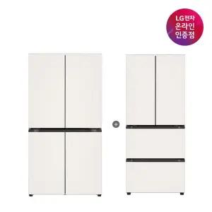 LG 디오스 오브제컬렉션 매직스페이스 냉장고 + LG 디오스 김치톡톡 (T875MEE111 + Z408MEEF23)
