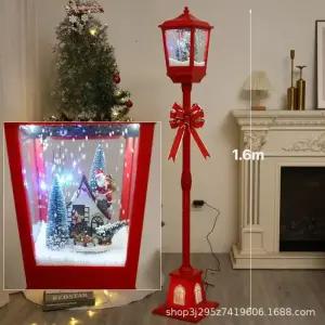 크리스마스가로등 장식 눈내리는 무드등 인테리어소품 성탄절 샹들리에 눈사람