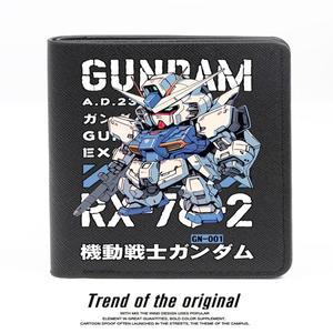 짧은 스타일 GN00 모바일 슈트 엔젤 건담 지갑 남성용 청소년 패션 브랜드 일본식 인쇄 PU 가죽 지갑