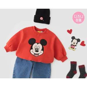 [베베르망] (아동)빅얼굴자수맨투맨(디즈니정품)[티셔츠BFKZ588C]