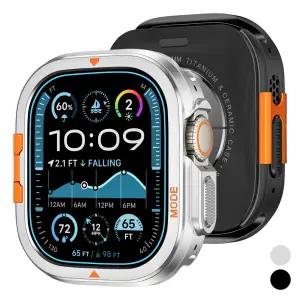 애플워치 11 10 46mm 울트라 49mm 호환 스틸 핏 아연 합금 풀커버 보호 케이스 스마트 워치 메탈