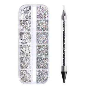 고품질 네이처스 파머 오로라 큐빅 네일 파츠 스톤피커 세트 (WFIAVJH)