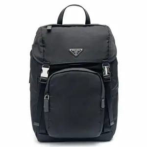 [PRADA] 프라다 리나일론 및 사피아노 가죽 백팩 2VZ135-2DMG-F0002