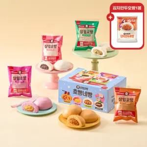 [김치만두호빵1봉증정] 삼립호빵 4가지맛 호빵네빵 12입 1박스 외 (단팥/야채/피자/고구마)