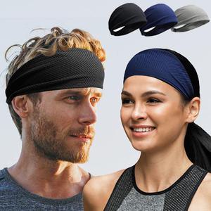 프리미엄 스포츠 헤어밴드 머리띠 와이드형 쿨링 헤드밴드