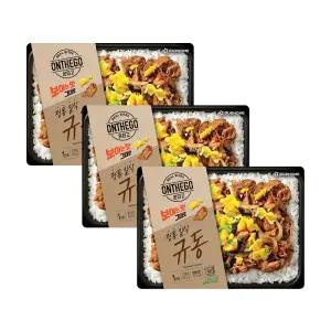 아워홈 온더고 정통 일식 규동 270g, 3개