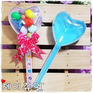 하트막대봉 하트사탕막대 스틱 할로윈사탕 아크릴봉 PVC반구 포장