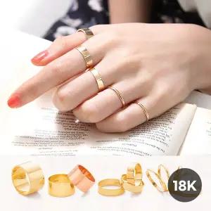 [헬로비치나] 18K 심플 민자 이니셜각인 커플링추천ㅣ너비 중량 맞춤제작ㅣ평반지 엥게이지반지 모음