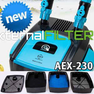 UP(유피) 신형 자동 외부여과기 AEX-230 /수족관 어항 수조 필터 여과재 에하임 수질정화 스펀지 구피 거북