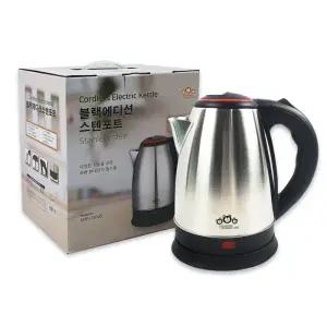 블랙에디션 스텐포트 무선주전자 커피포트 무선포트 1.8L