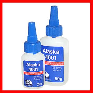 알레스카/접착제/순간접착제/접착력/공강도/고점착/다용도/ALASKA 4001/초강력