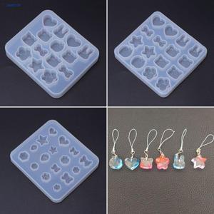 YGRC 미라클 실리콘 몰드 액세서리형 모음 사과 토끼 별 하트 곰돌이 UV 레진 레진공예 미니어쳐