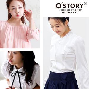 체크남방셔츠/블라우스/샤틴쉬폰면스판흰색줄지배색/긴팔반팔빅사이즈/정장유니폼학생교복오피스룩여성의류