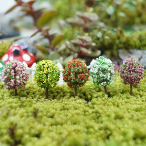 테라리움 만들기 재료 미니 둥근 꽃나무 5P 세트