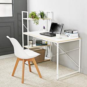 [일루일루]화이트 마틴 H형 학생 컴퓨터 서재 선반 책상 120cm