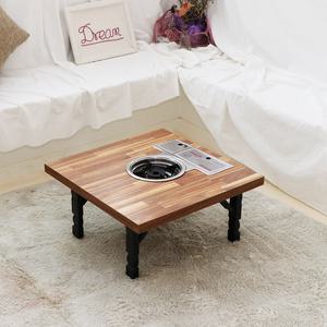 가정용 좌식 불판 식탁 4인용 고깃집 테이블 가스버너 화로