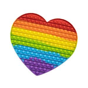 언박싱 대왕하트푸쉬팝 무지개 하트 팝잇 버블 톡톡 초대형 푸시팝