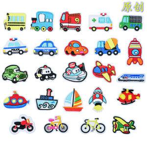 와펜 자동차교통 자수 24종 열접착식 스티커 모자 옷 가방 마스크 리폼 장식