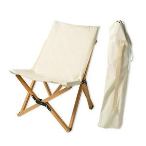 [생활살림]감성 캠핑 접이식 우드 체어 경량 휴대용 나무 의자