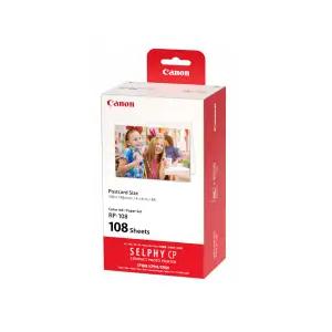 캐논 RP-108 셀피 인화지 세트 포토프린터용 인화용지 + 카트리지 포함 (108매) / SELPHY 시리즈 전용 ok