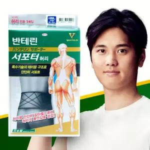 반테린서포터 허리보호대 의료기기 테이핑 탄력밴드 자세교