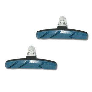 자전거 로드 MTB 브레이크 패드 V형 브레이크 블루 2개