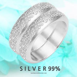 순은 쌍가락지 반지 따닥이 실버 99% 은가락지 여성 은반지 핸드메이드 예물 예단 혼수 기념일 선물 9051