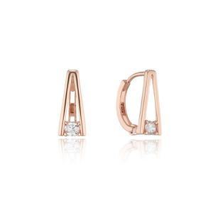 [로이드]1층 동아수성 D형 스톤 포인트 원터치 10k귀걸이 LOTM1006T