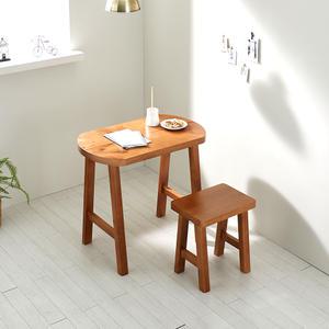 A라인2 원목 타원형 1인용 2인용 식탁 테이블세트