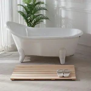 편백나무 고급 통원목 와이드 욕실발판 (대) 1050x440