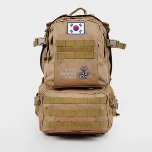 군인가방 해병자수 더블전술백팩 45L 사막브라운 대용량 군용 군대 전술 로카 출타 가방