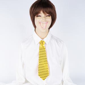 일자 파티 넥타이 (소)_골드