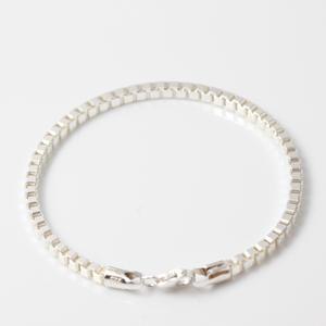 차차실버 박스체인 탁재훈팔찌 3mm 4mm 순은팔찌 남자 여자 925실버 남여 커플 생일 연예인