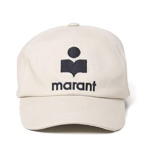 23FW 이자벨마랑에뚜왈 타이론 로고 볼캡 에크루 블랙 CQ001XFB A3C05A ECBK STK