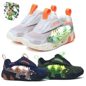 [다이노솔즈](본점)[토박스]다이노솔즈 안킬로 3D 벨크로 3종 23FW 공룡 운동화 라이트닝 LED DNKCD3TSA...