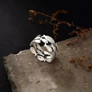 [Silver 925] S925 스털링 실버 핸드메이드 물고기 링 반지