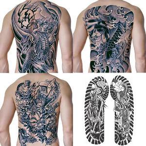 진짜같은 반영구문신(2주 지속) 대형타투스티커 레터링 문신스티커 타투 헤나 등판형 특대형