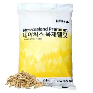 네이처스플레임 뉴질랜드 펠렛 15kg 프리미엄 목재 펠릿 친환경 우드 캠핑 난로 연료 불멍