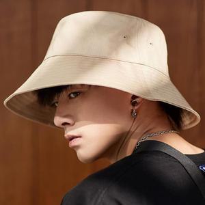 빅사이즈 챙넓은 남자 무지버킷햇 빳빳한 벙거지모자 챙9cm